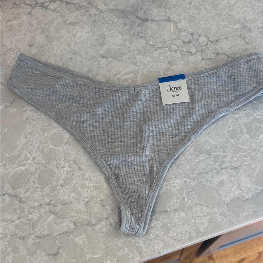 Jenni gray thong panty